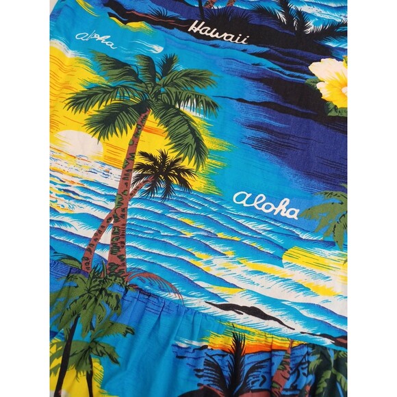 Vintage Muumuu Hawaiian Dress ALII FASHIONS Sz L Aloha Hawaii Vacation - Picture 10 of 11